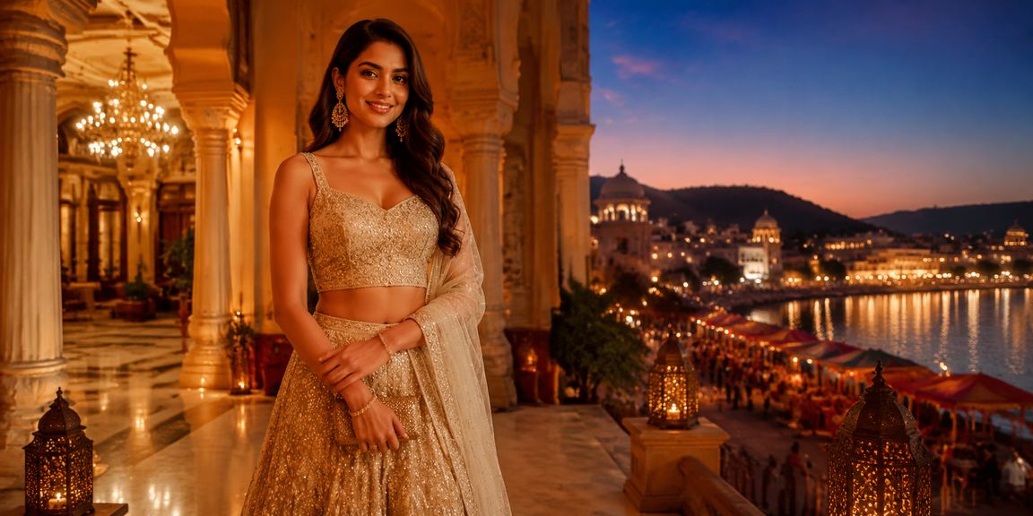Bright Bollywood inspired mobile payment scene illustrating secure payments at er605